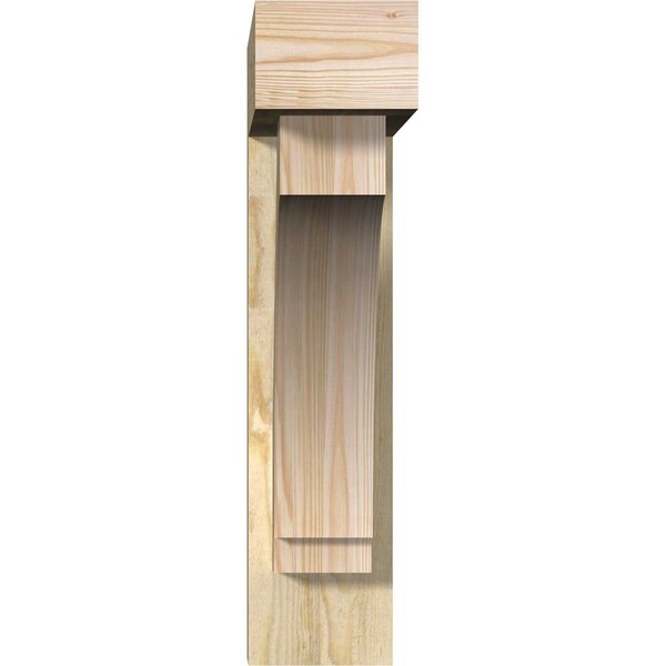 Imperial Block Rough Sawn Bracket W/ Offset Brace, Douglas Fir, 6W X 22D X 26H